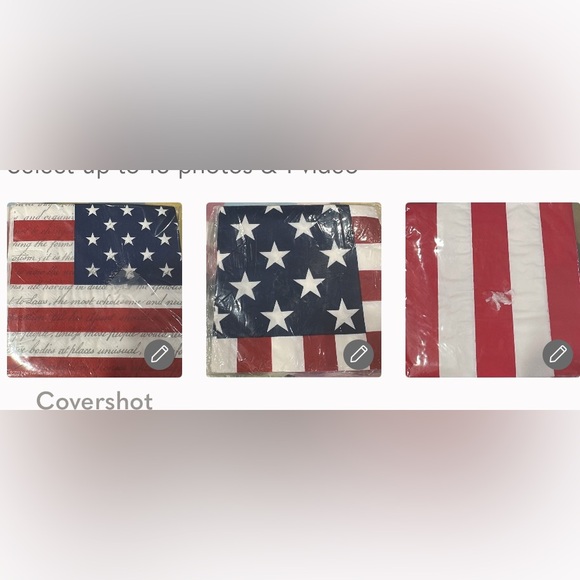 Patriotic Napkin Collection - white, Blue, Red. - Picture 1 of 4
